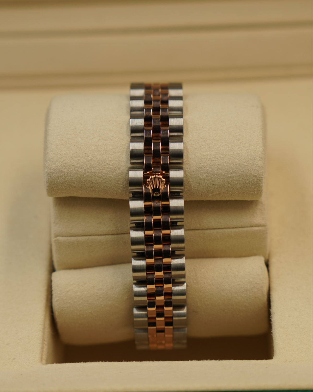 Rolex Datejust 26mm Two-Tone Rose Black Diamond 179171
