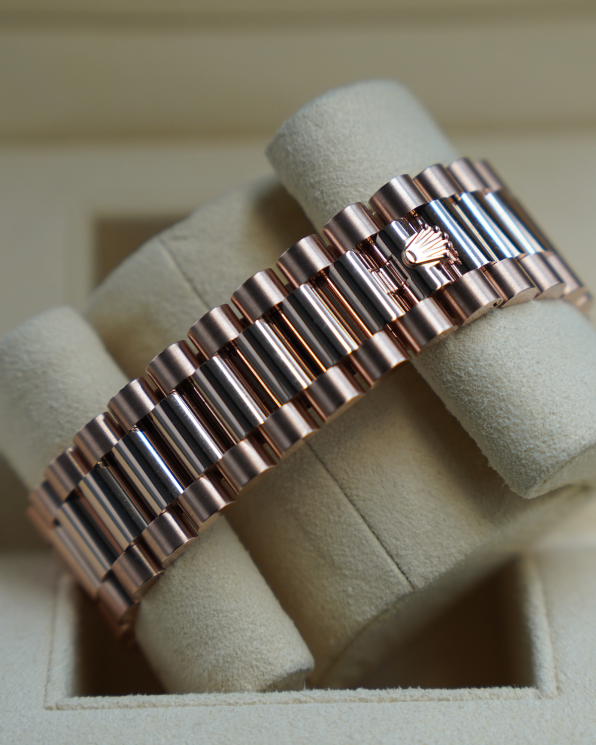 2026 New Rolex Day-Date 40 Rose Gold Olive Dial 228235