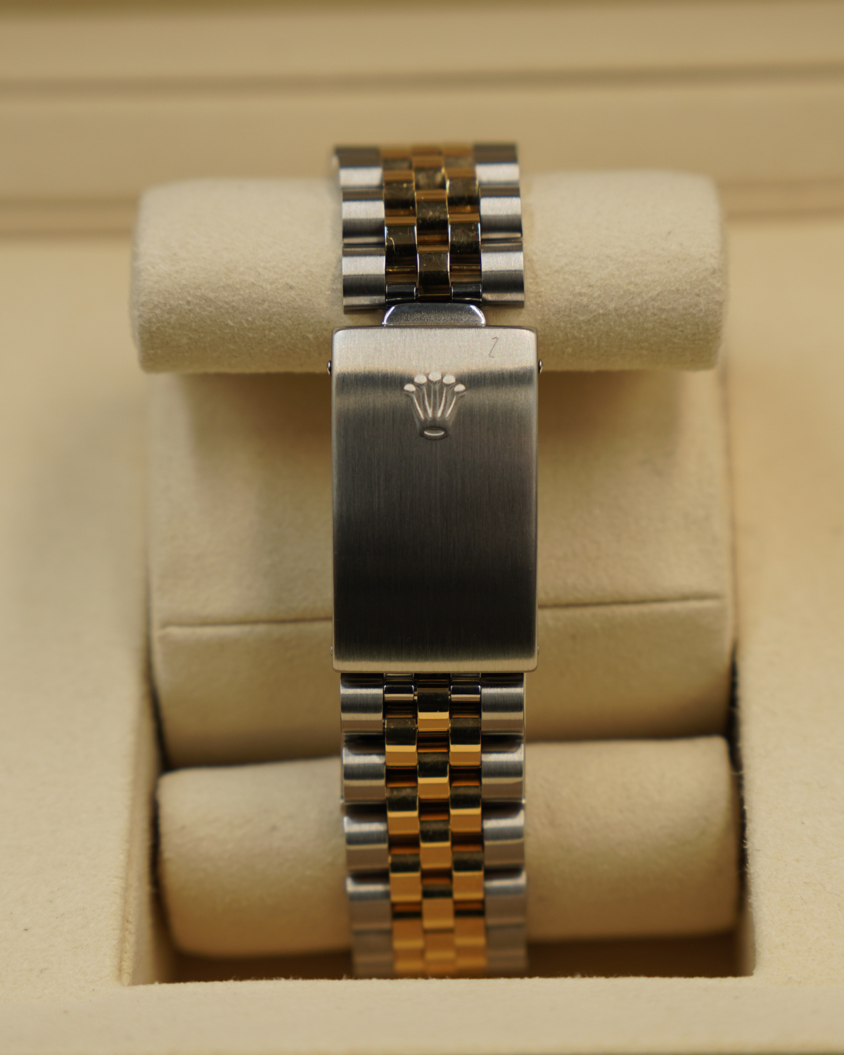 Rolex Datejust 36mm Two-Tone Gold Ivory Arabic 16233