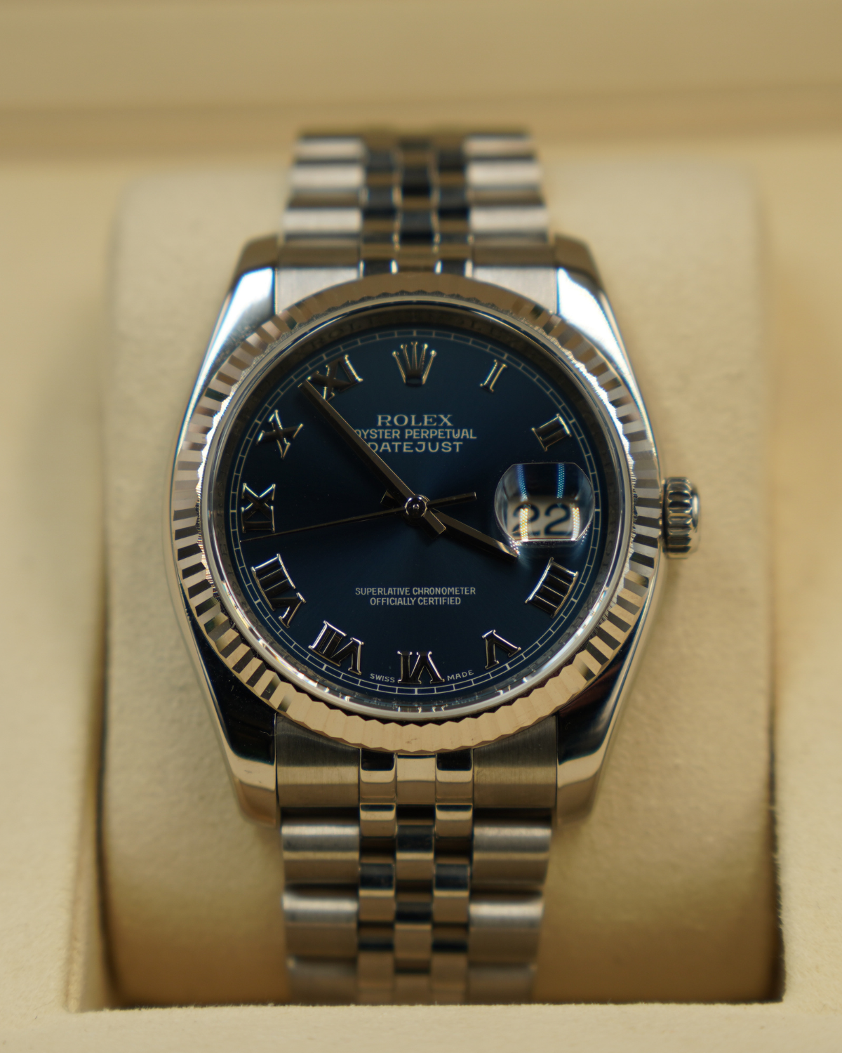 Rolex Datejust 36mm Blue Roman 116234