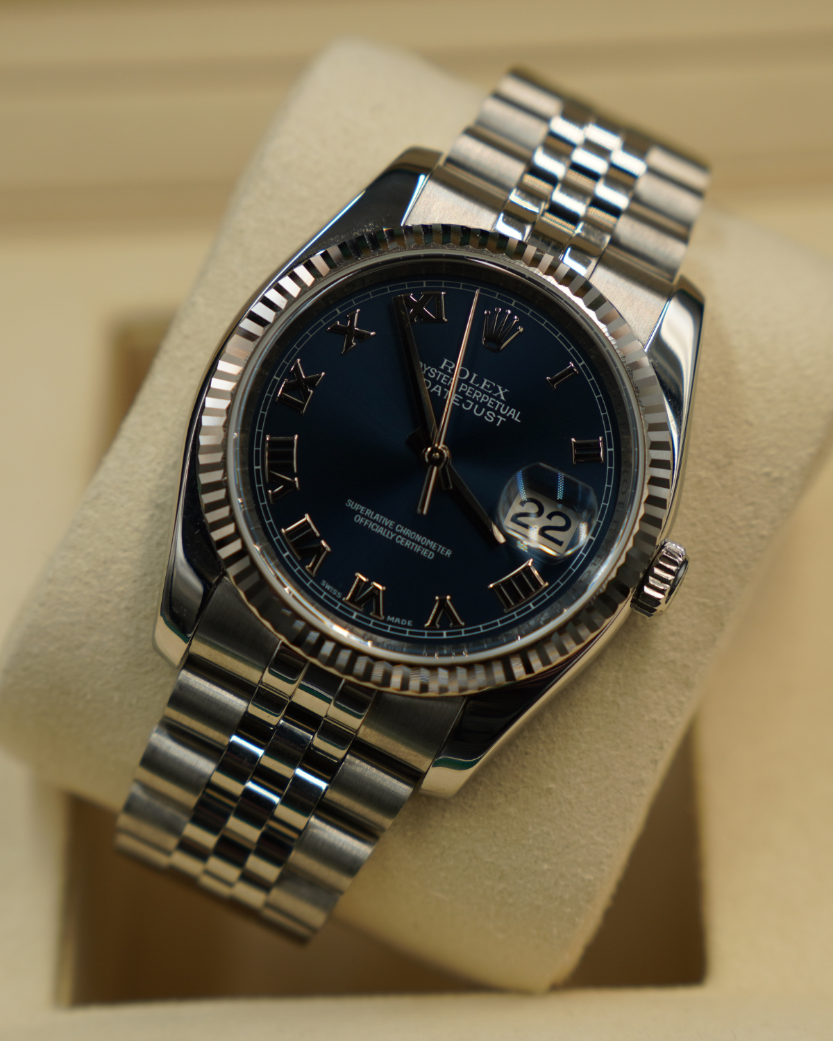 Rolex Datejust 36mm Blue Roman 116234
