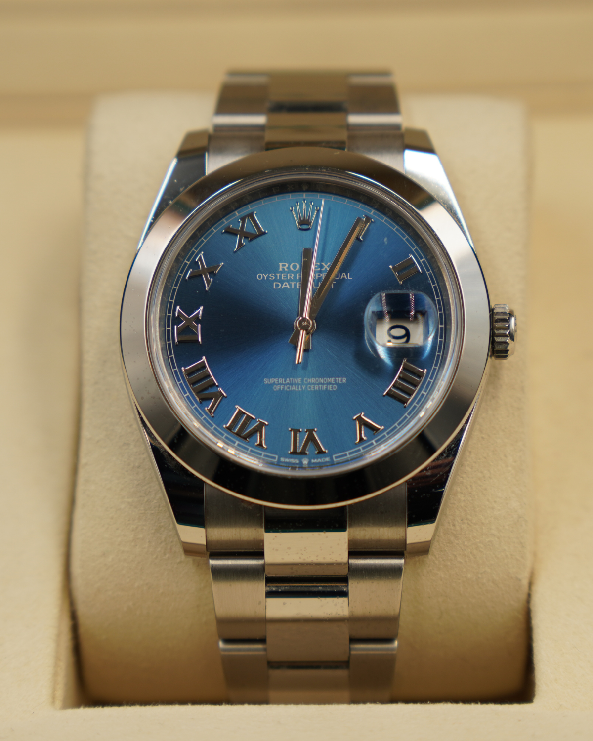 2025 Rolex Datejust Blue Roman 126300