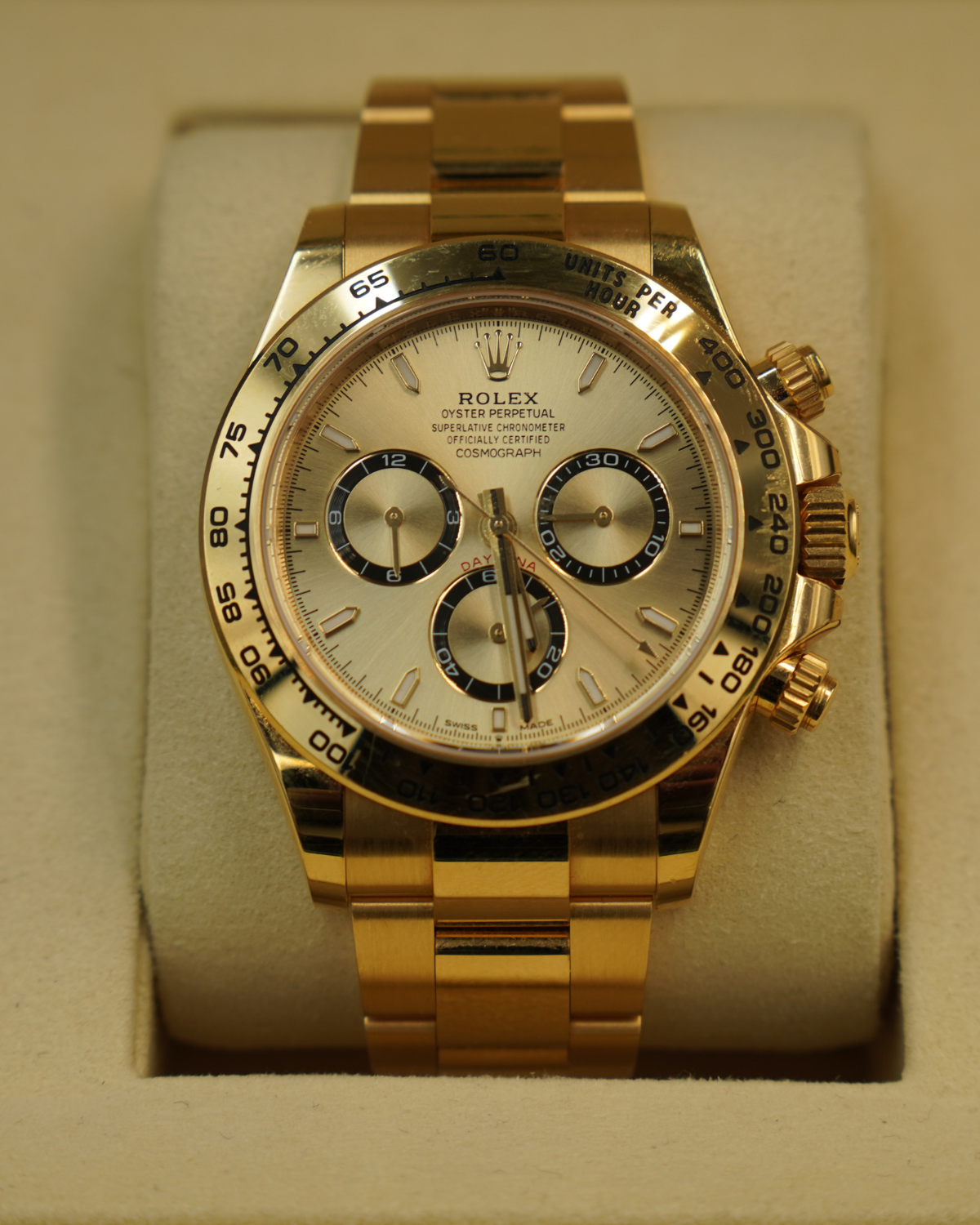 2023 Rolex Daytona Gold Champagne Dial 126508