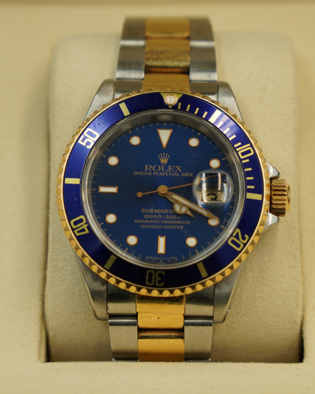 Rolex Submariner Bluesey Two-Tone 16613