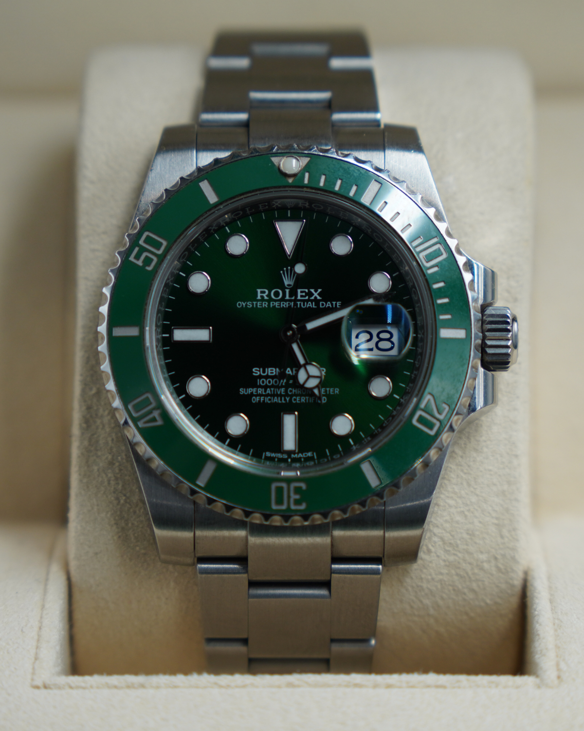 2016 Rolex Submariner "Hulk" 116610LV Discontinued