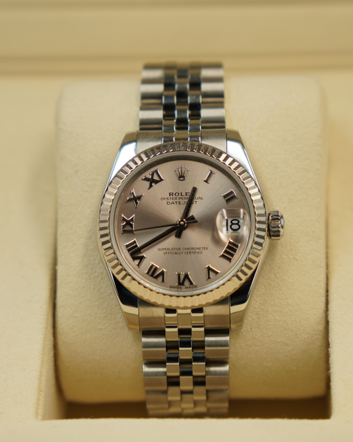 2020 Rolex Datejust 31mm Silver Roman Dial 178274