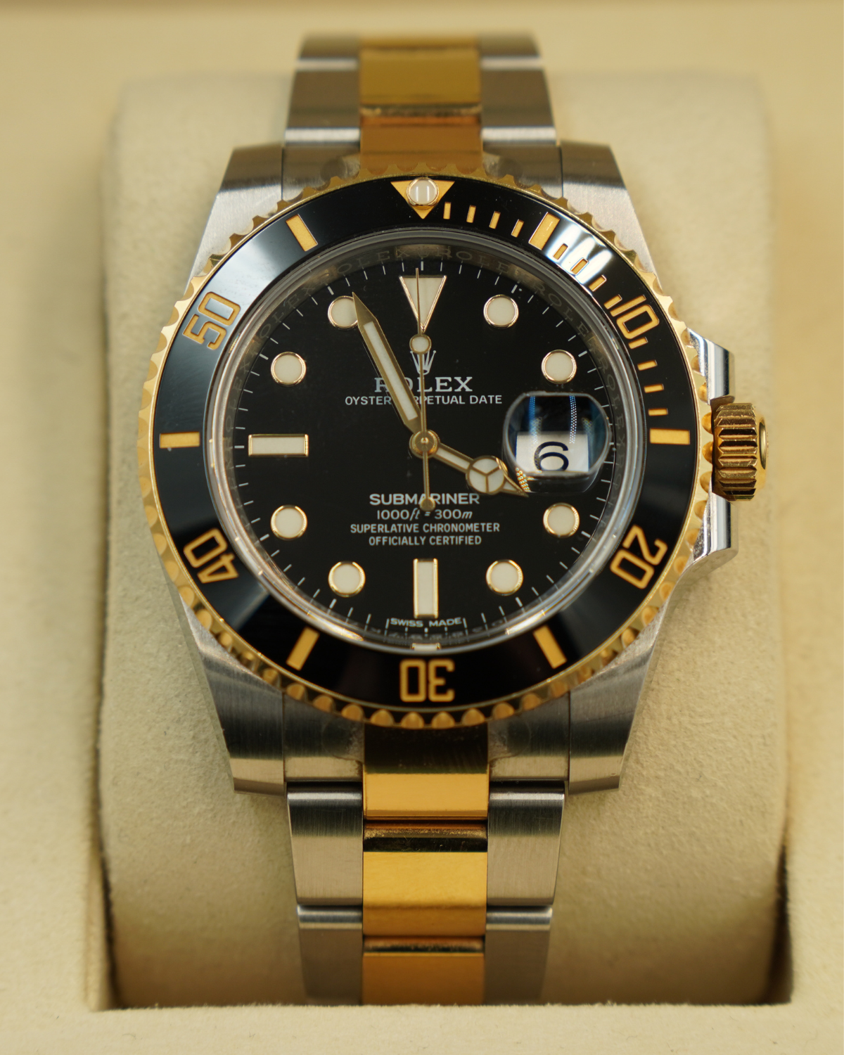 2018 Rolex Submariner 40mm Two-Tone Gold 116613LN
