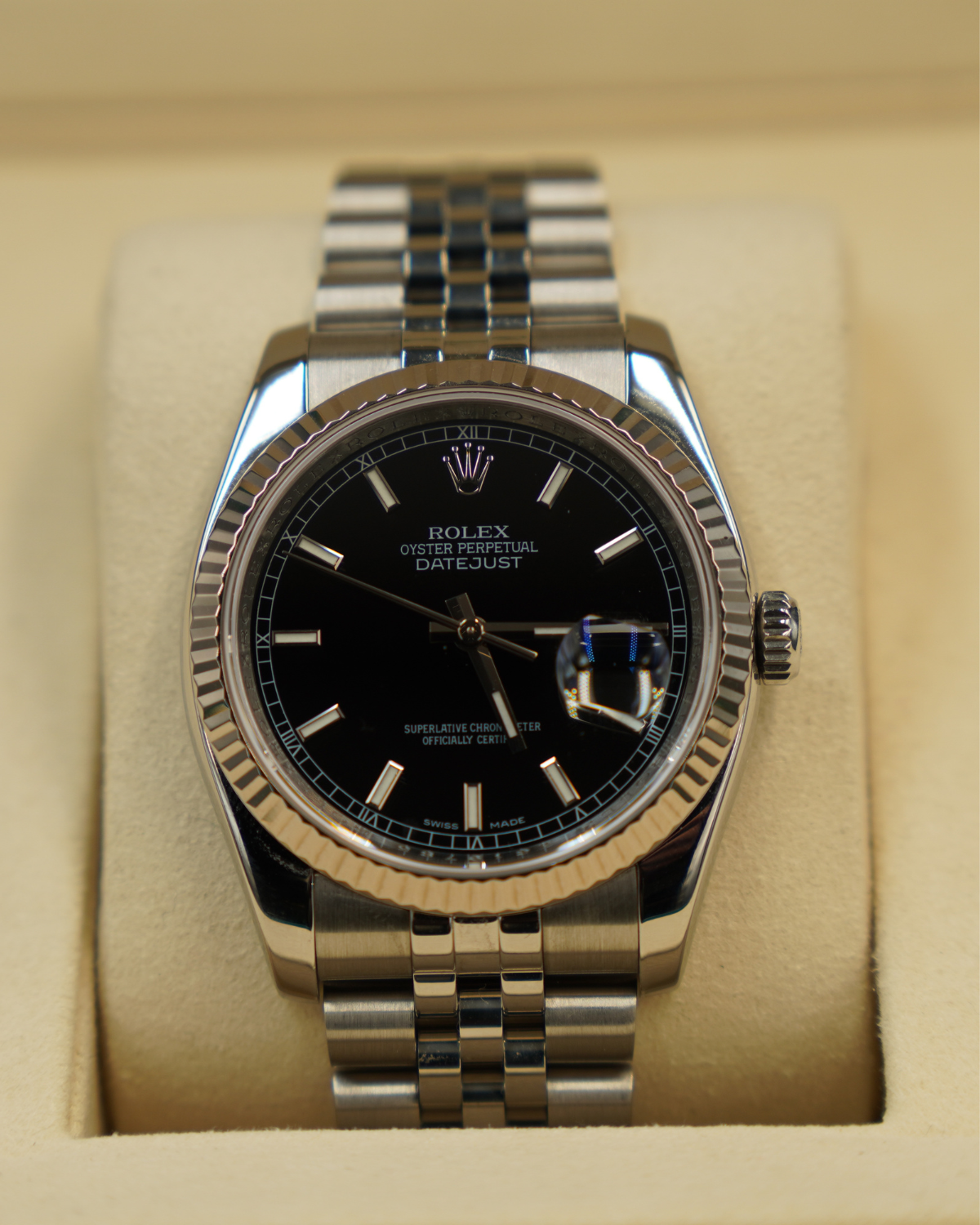 Rolex Datejust 36mm Black Stick 116234