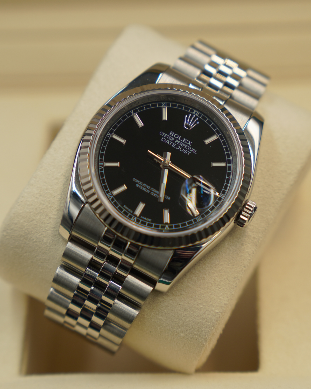 Rolex Datejust 36mm Black Stick 116234