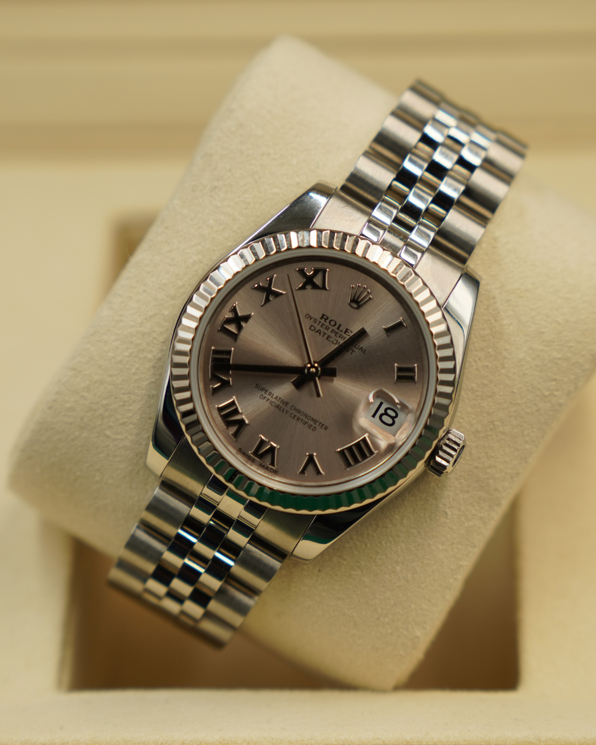 2020 Rolex Datejust 31mm Silver Roman Dial 178274