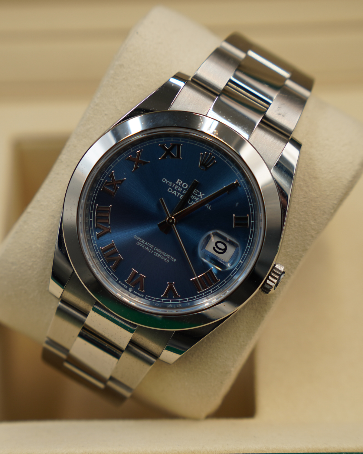 2025 Rolex Datejust Blue Roman 126300