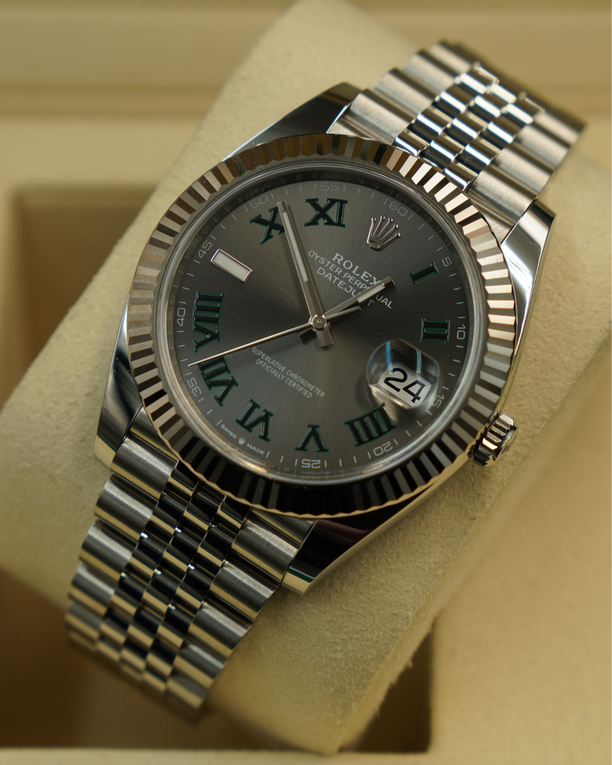 2025 New Rolex Datejust 41mm Wimbledon 126334