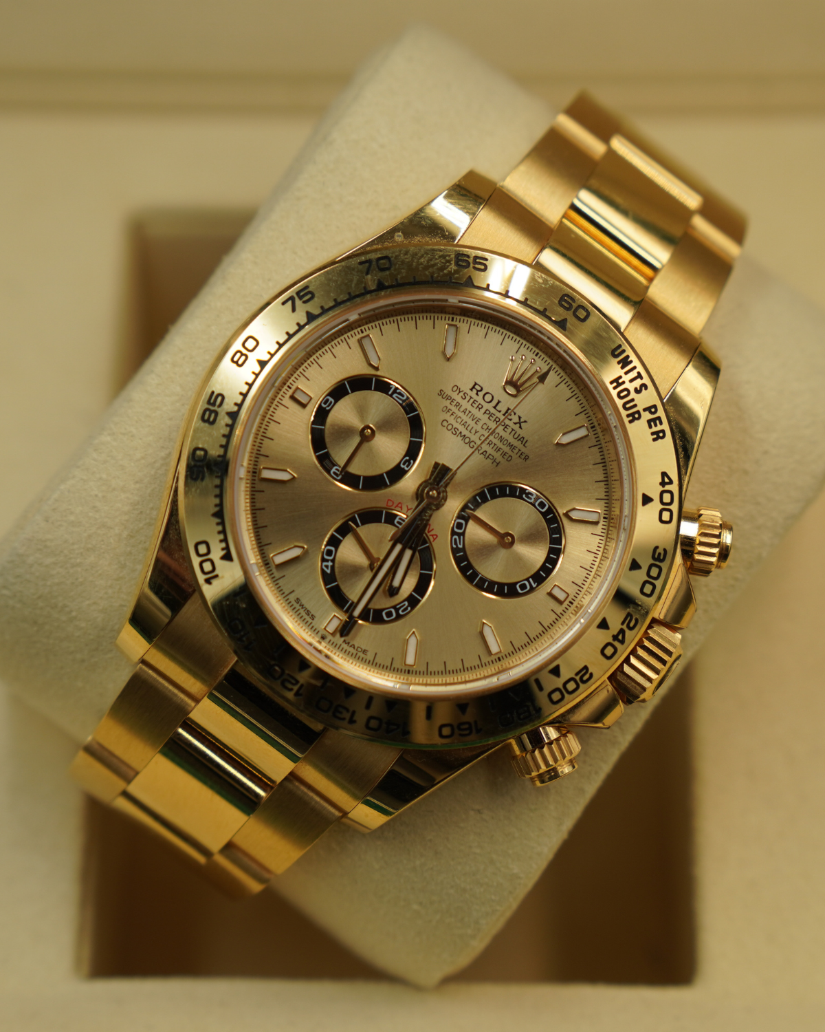 2023 Rolex Daytona Gold Champagne Dial 126508