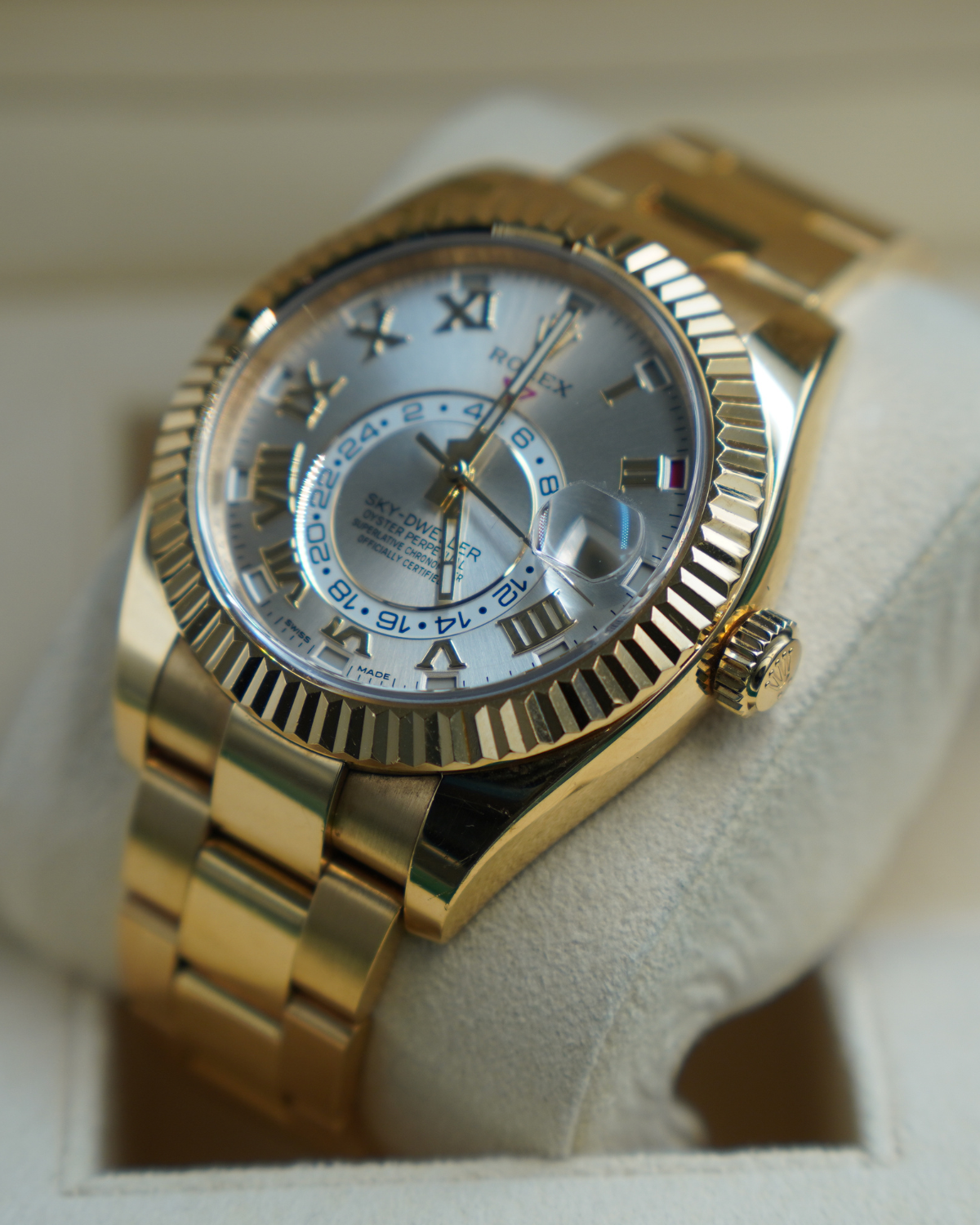 Rolex Sky-Dweller Silver Arabic Dial 326938