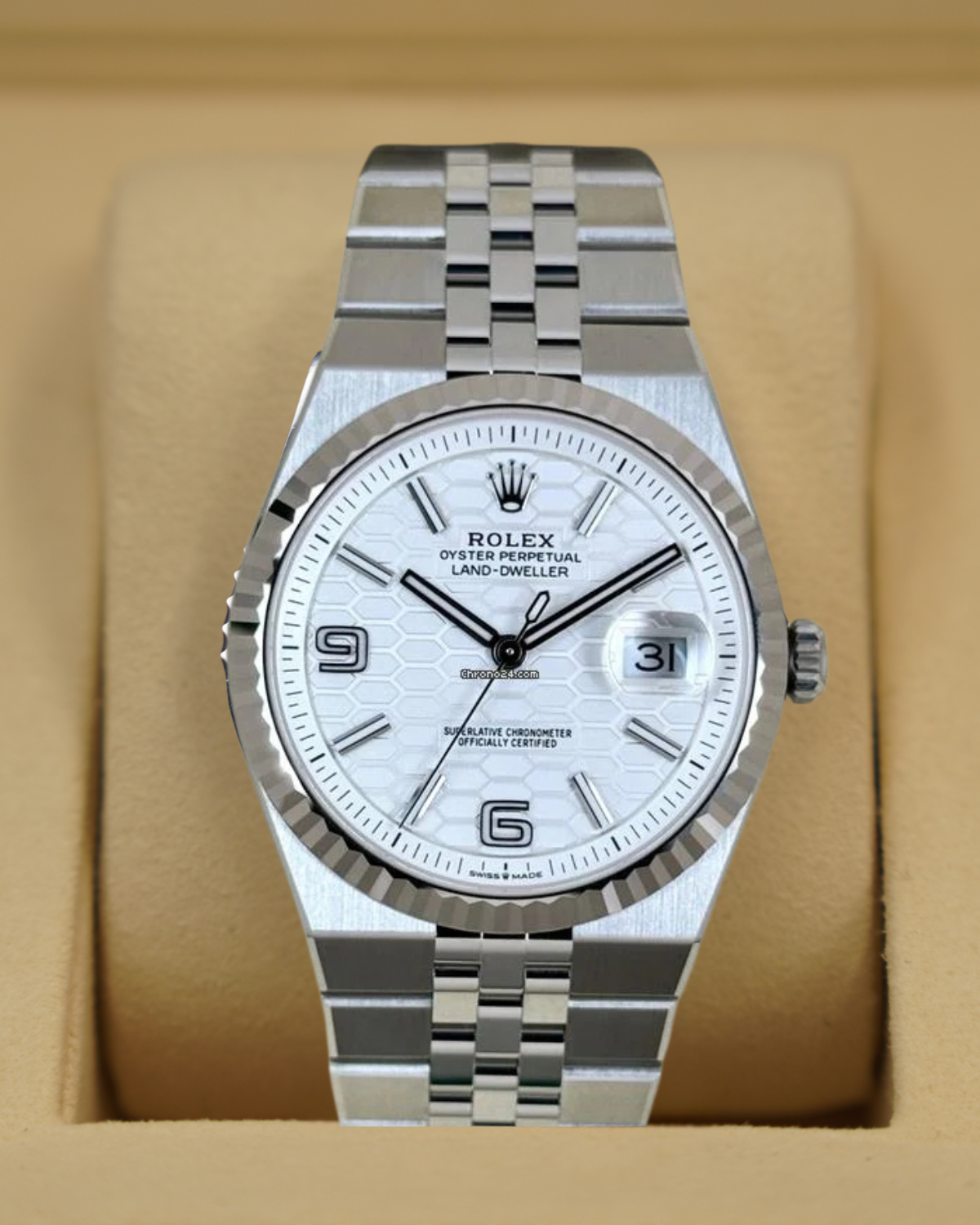 Rolex Landweller 40mm Steel White Dial 127334