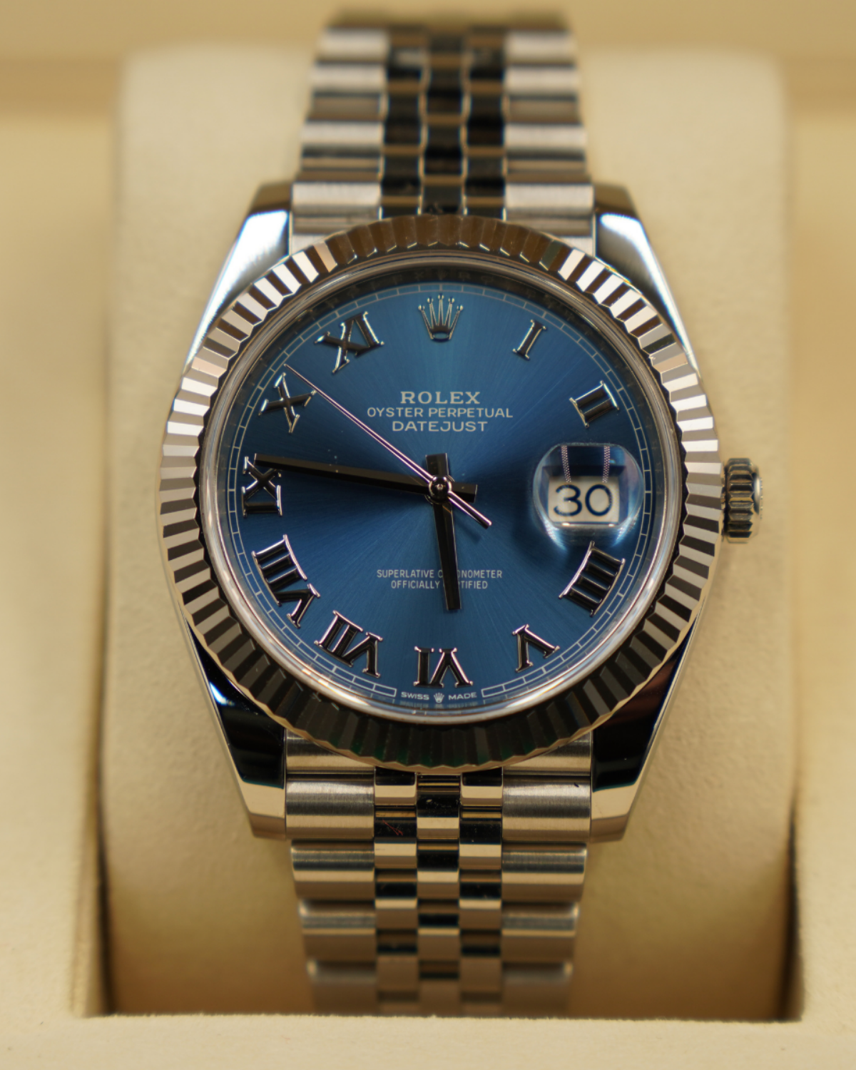 2025 New Rolex Datejust 41mm Blue Roman 126334