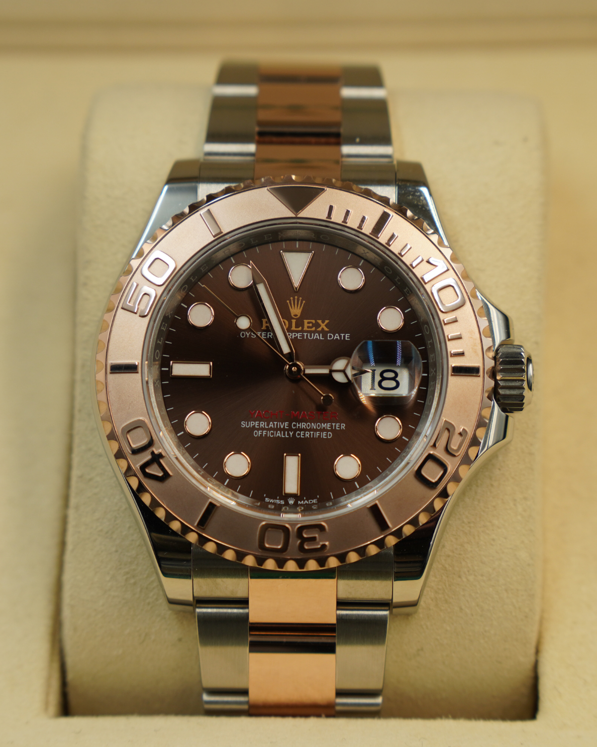 2024 Rolex Yacht-Master 40 Chocolate Dial Two-Tone Rose 126621