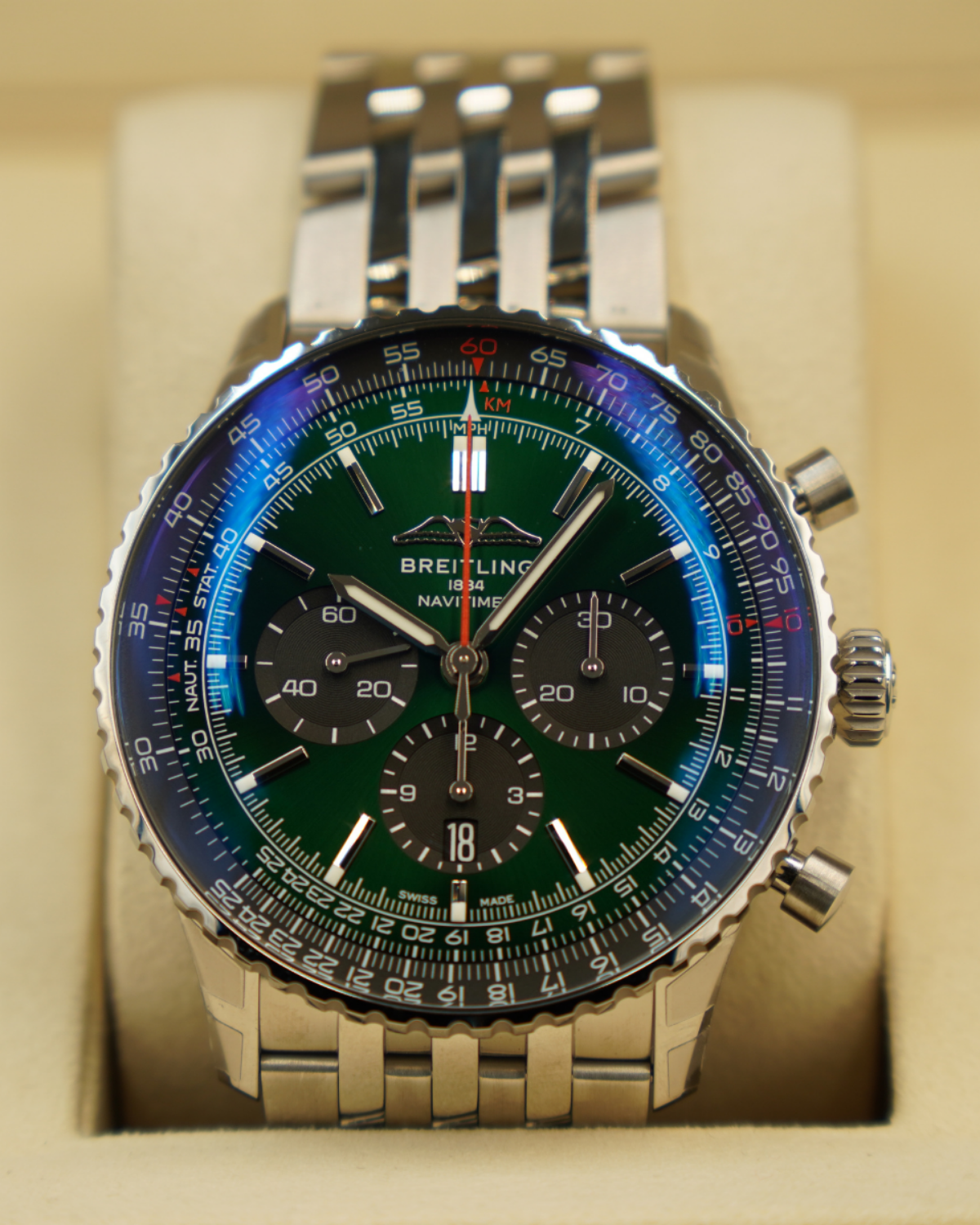 2025 New Breitling Navitimer B01 Chronograph Green 46mm