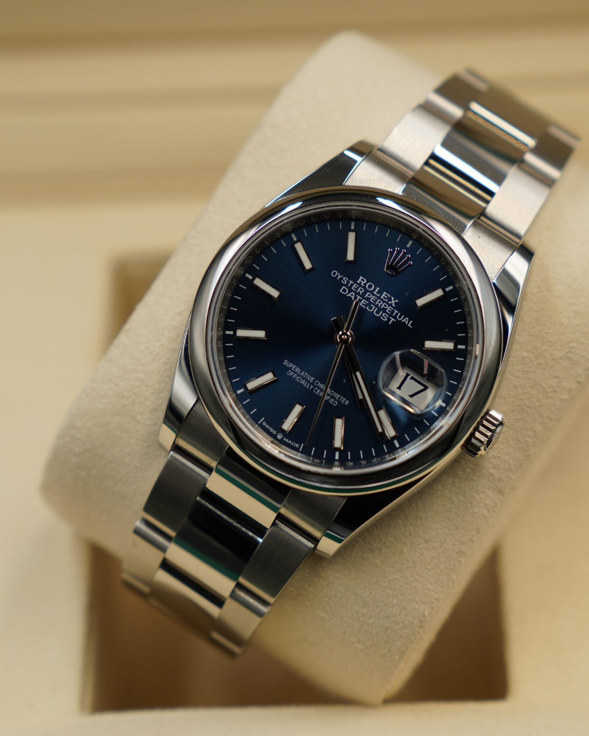 2025 Rolex Datejust 36mm Blue Stick 126200