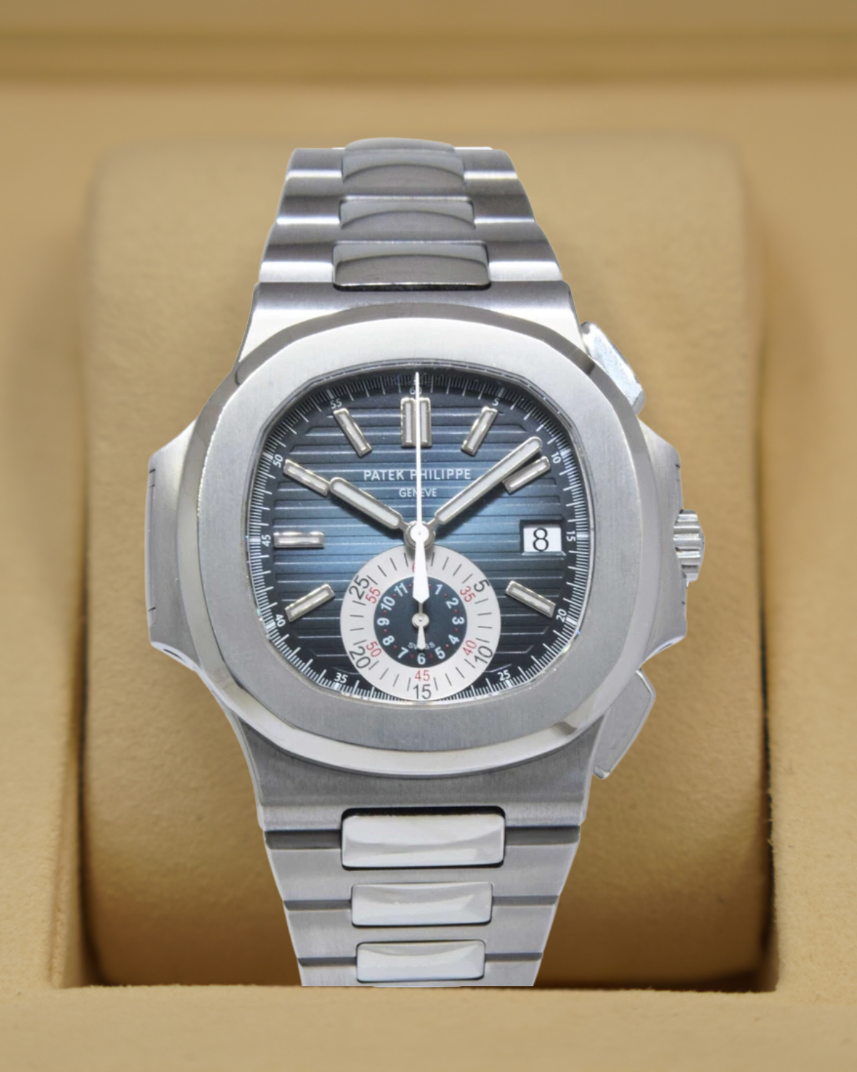 Patek Philippe Nautilus Stainless Steel Blue Dial 5980/1A